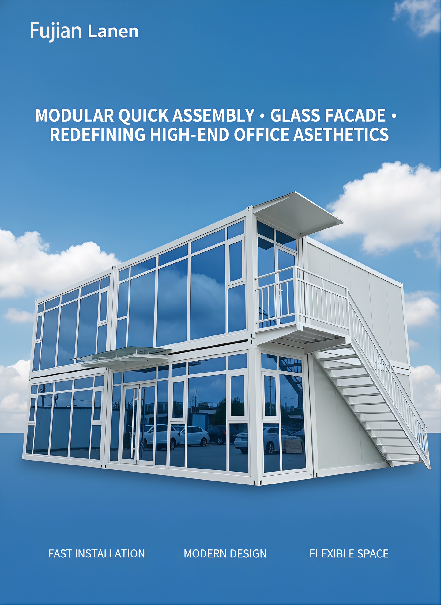 Glass Curtain Wall Container House