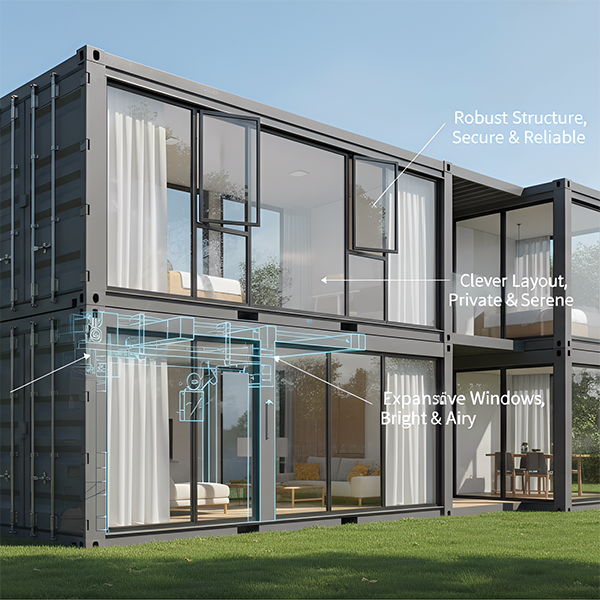 Combined Container House Complex for Dormitory, Office & Commercial Buildings | Fujian Lanen