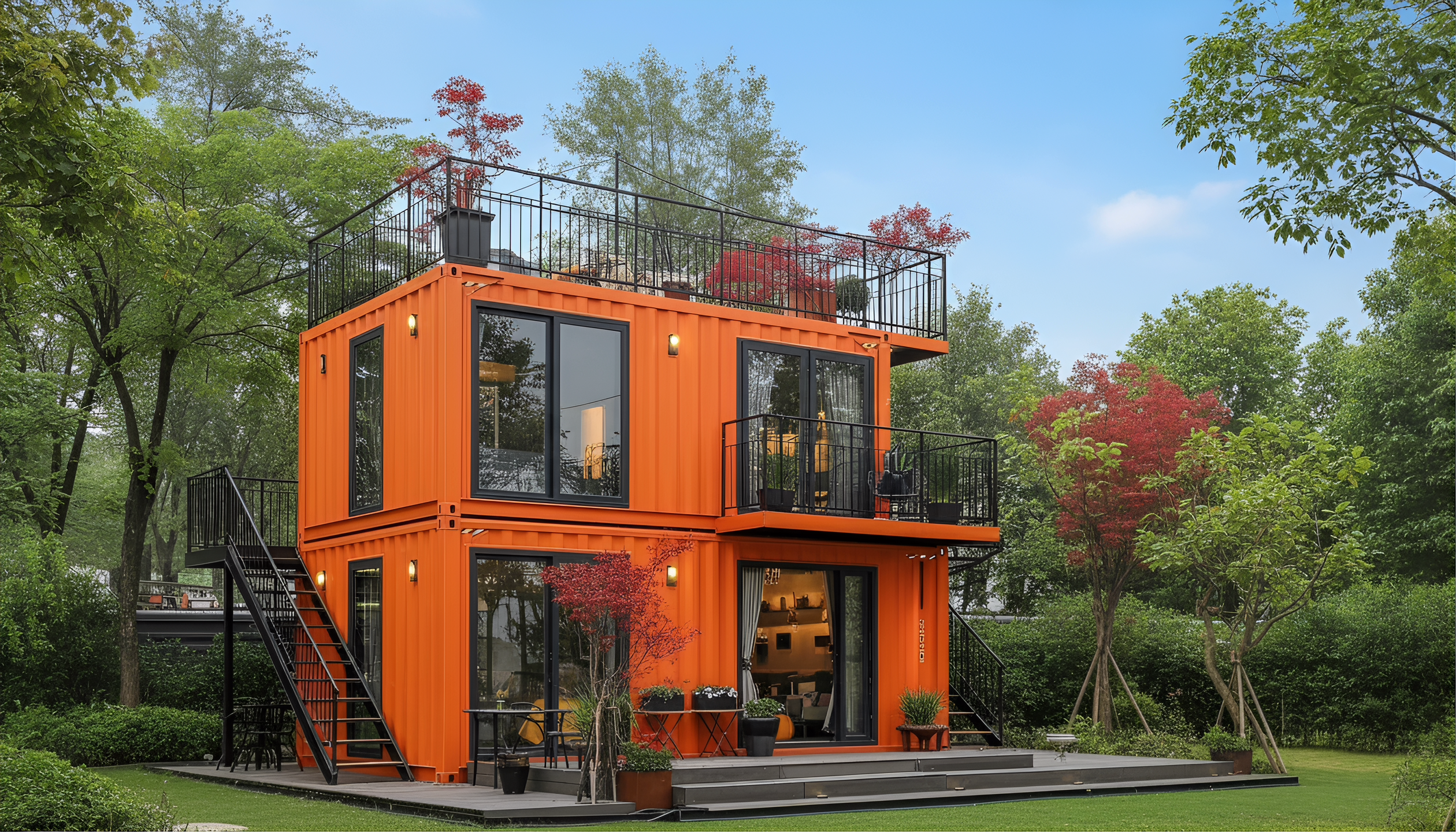 Combined Container House