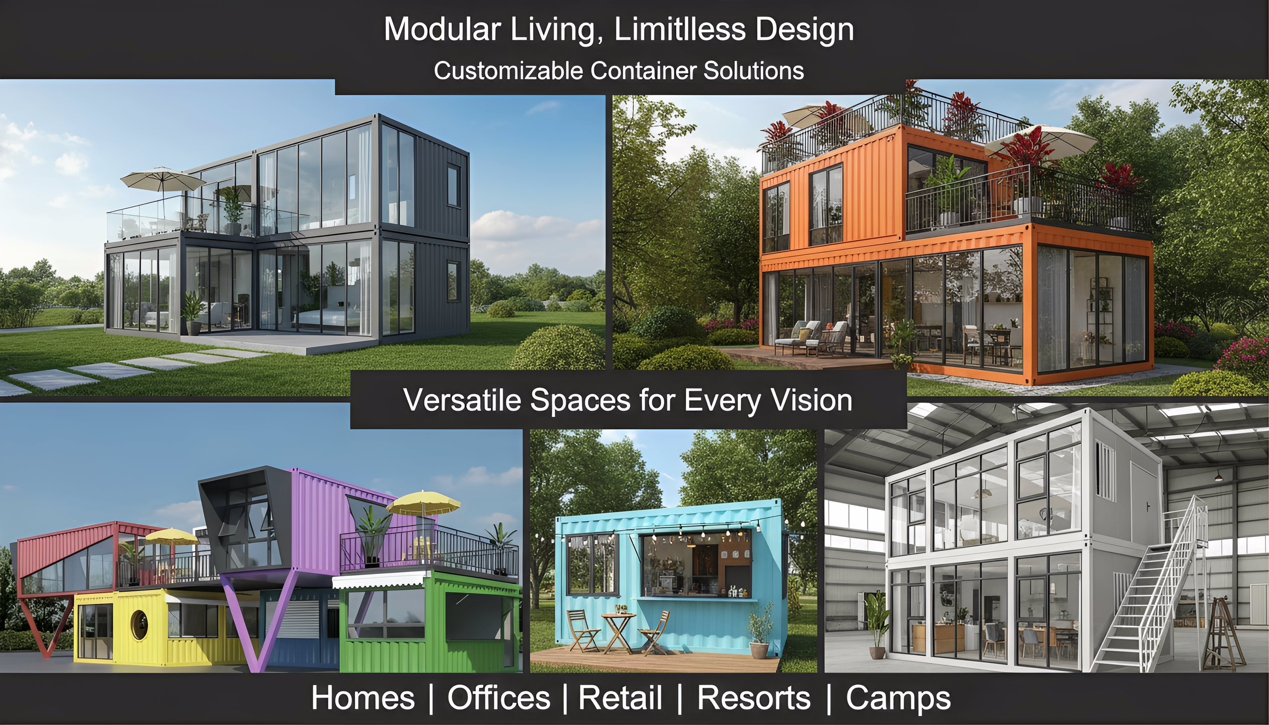 Combined Container House