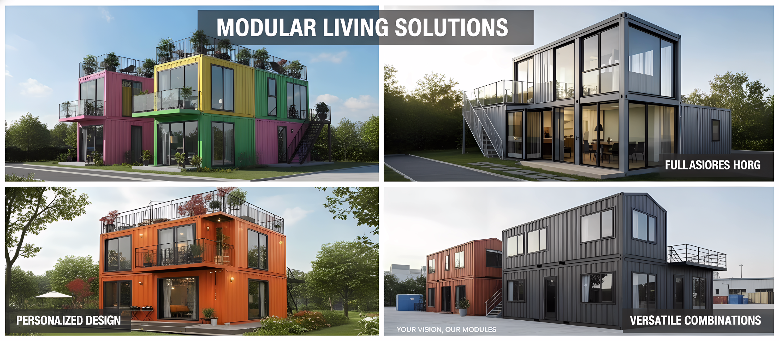 Combined Container House