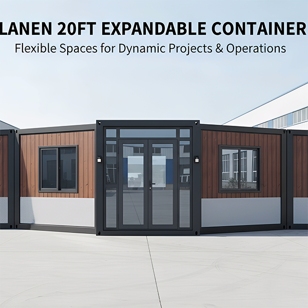 20ft Expandable Container House | Double-Wing Foldable Modular Home with 25–30 Year Service Life
