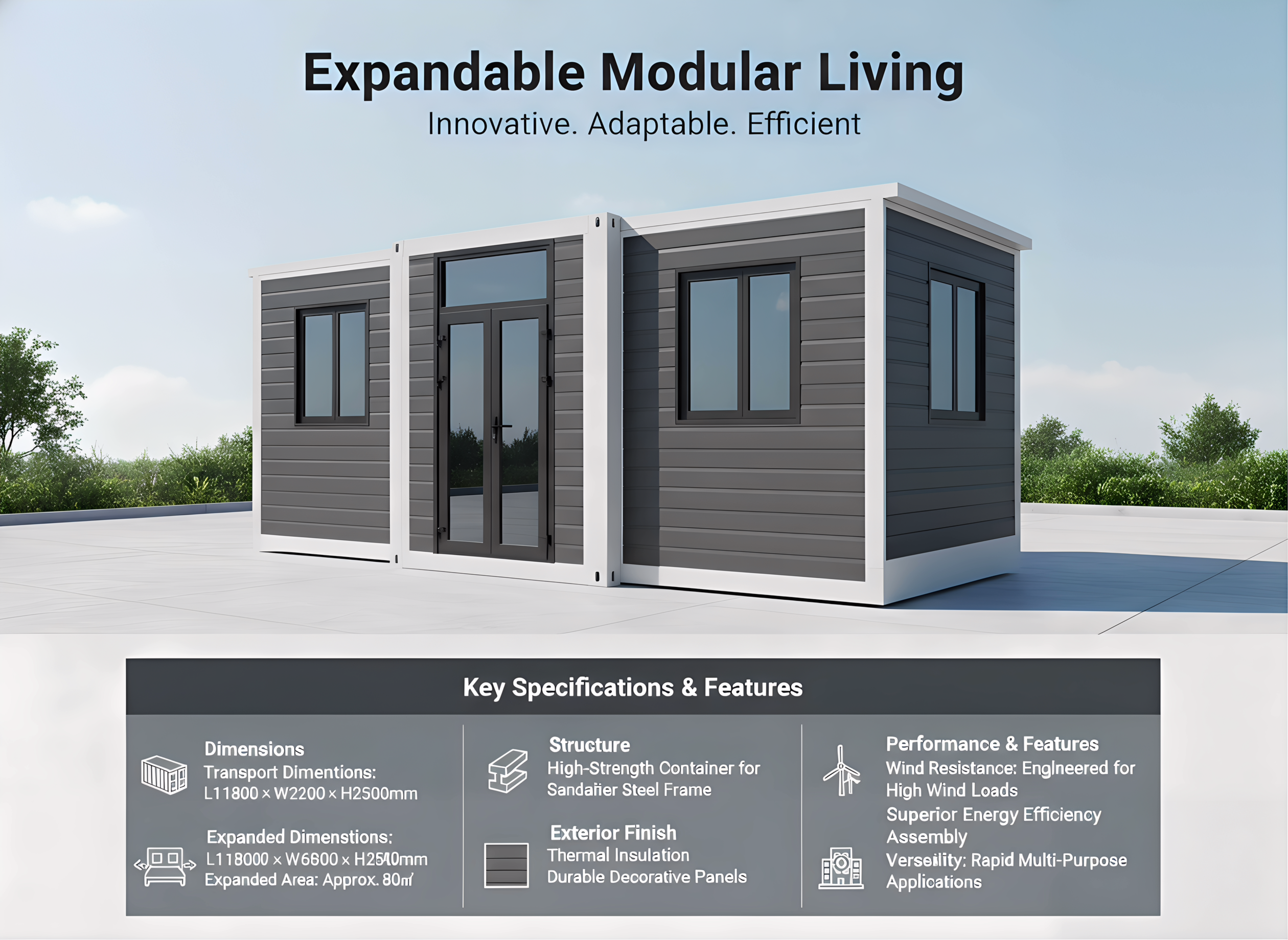 40ft Expandable Container House