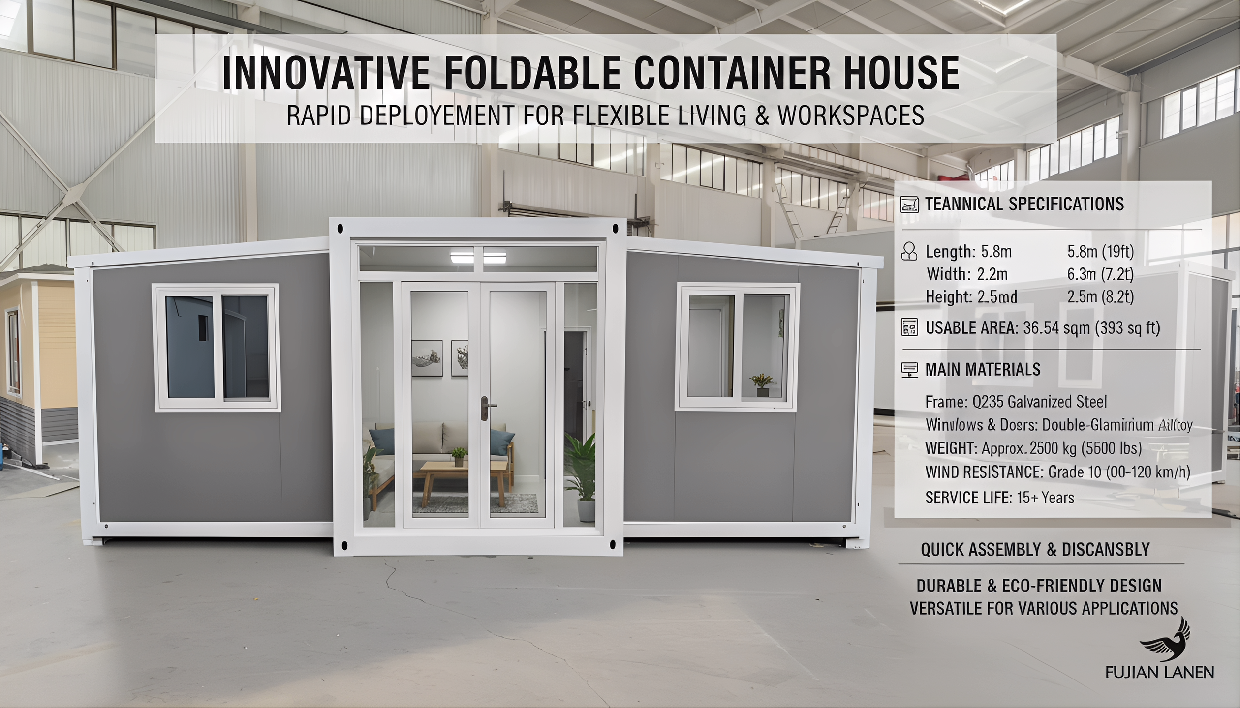 Two/Three Bedroom Expandable Container House