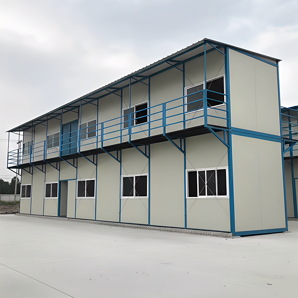 T-Type Prefab Container House | Flat-Roof Modular Temporary Building for Office, Dormitory & Commercial Use