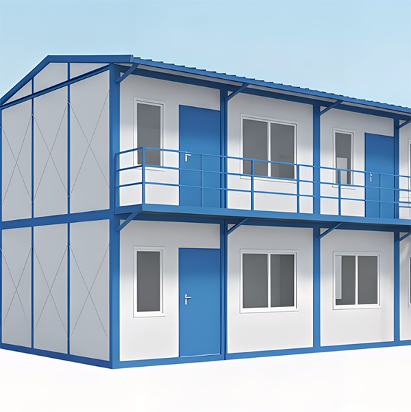 Slope Roof Prefab Container House | Durable Modular Temporary Building with Fast Assembly