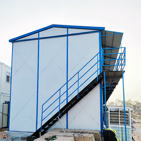 Slope Roof Prefab Container House | Durable Modular Temporary Building with Fast Assembly