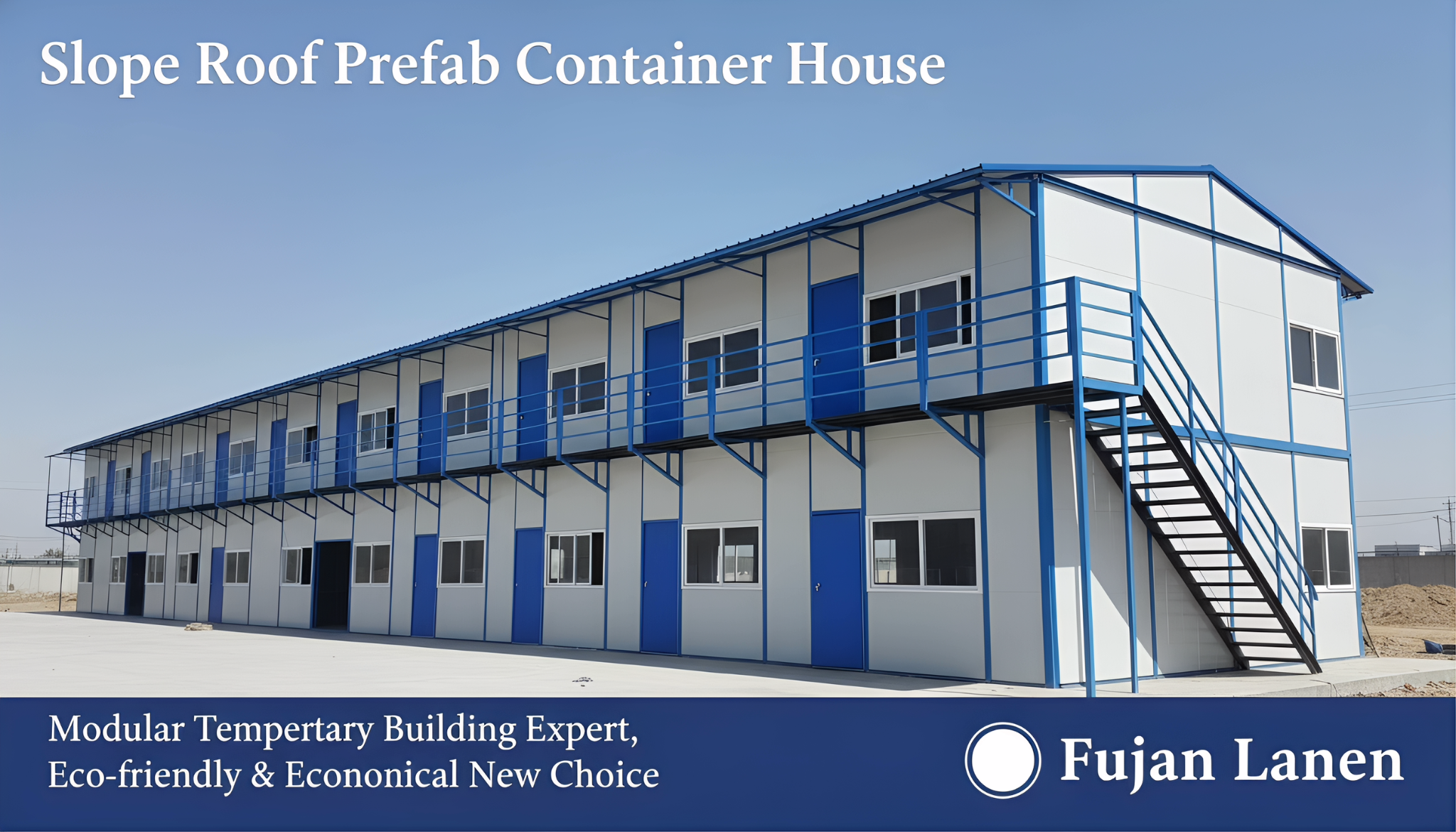 Slope Roof Prefab Container House