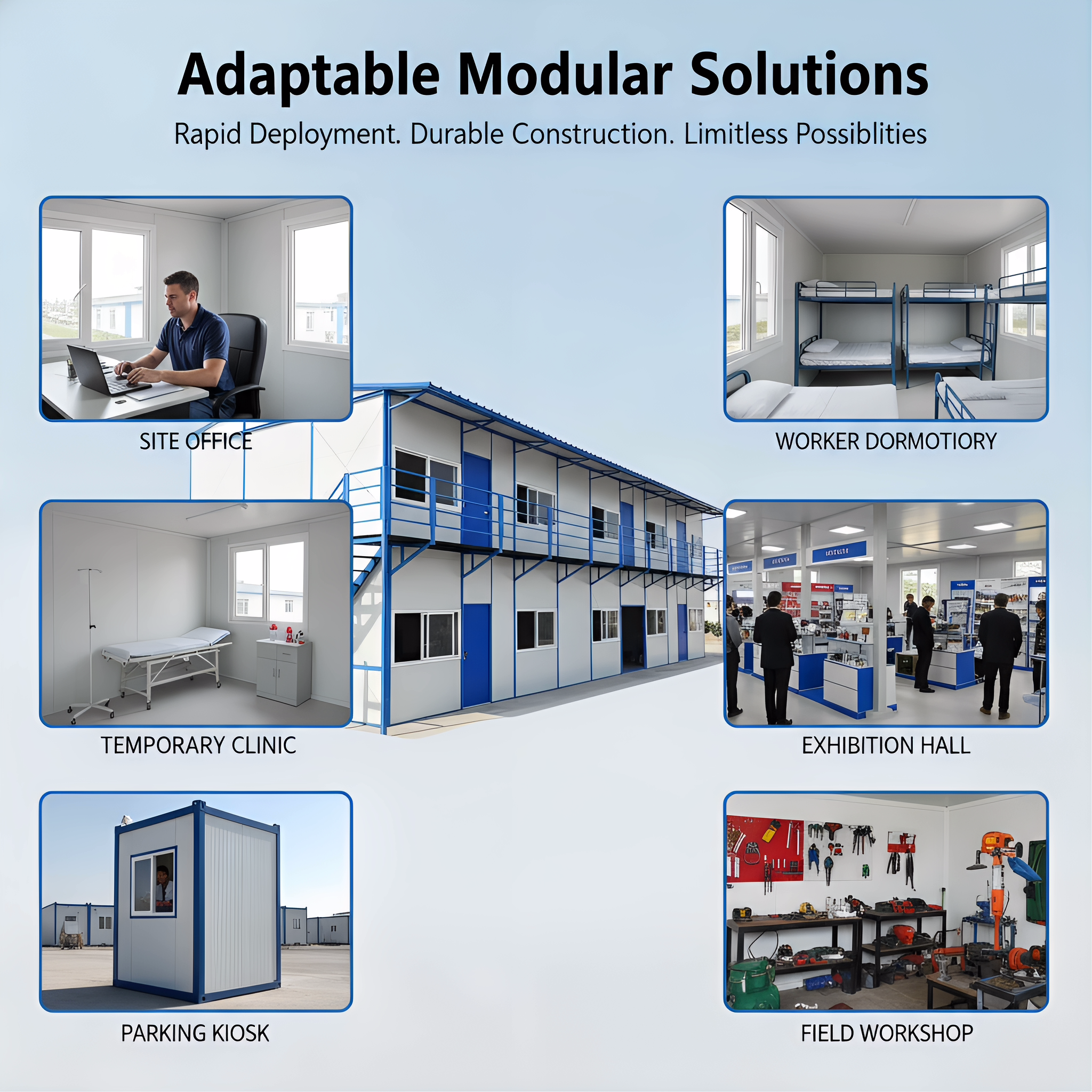 Slope Roof Prefab Container House