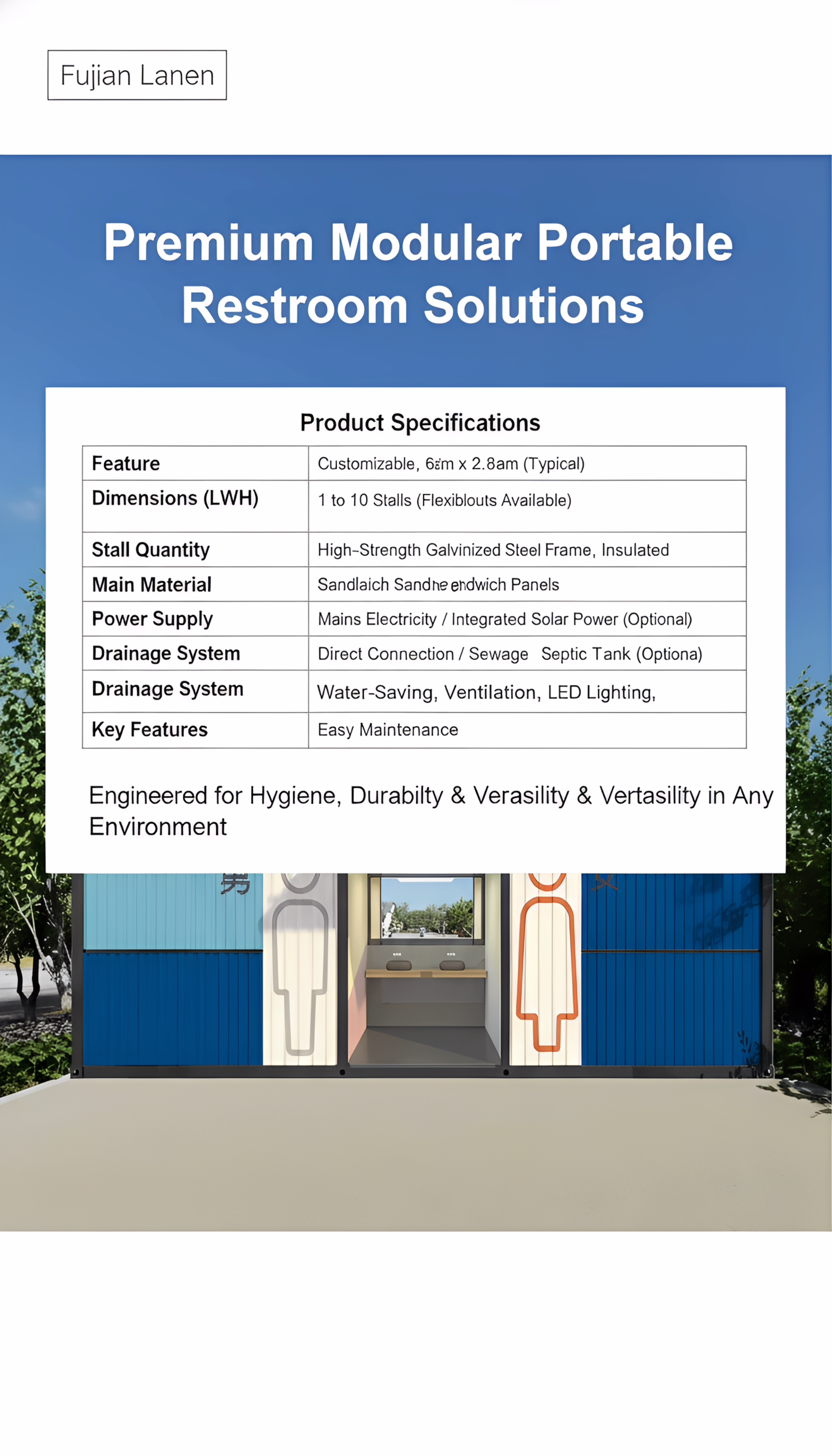Modular Container Toilet