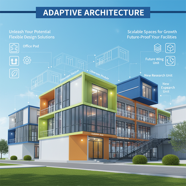 Modular School Container House | Fast, Cost-Effective & Sustainable Campus Buildings by Fujian Lanen