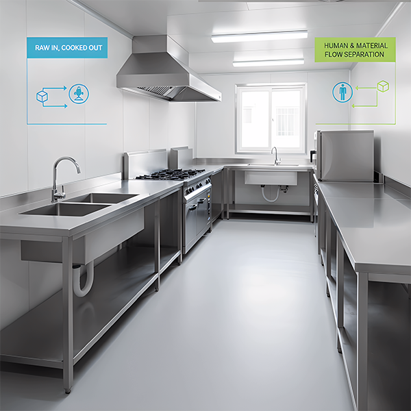 Site Canteen Container House | Modular Mobile Kitchen & Dining Solution by Fujian Lanen