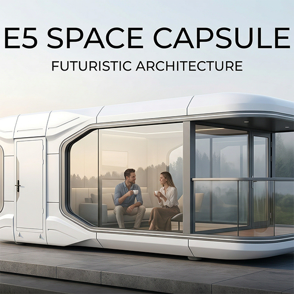 E5 Space Capsule House (28㎡) | Smart Prefab Portable Capsule House | Luxury Tiny Capsule Home