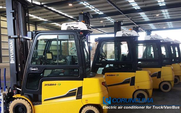 Electric air conditioner for Heavy duty off-road machinery