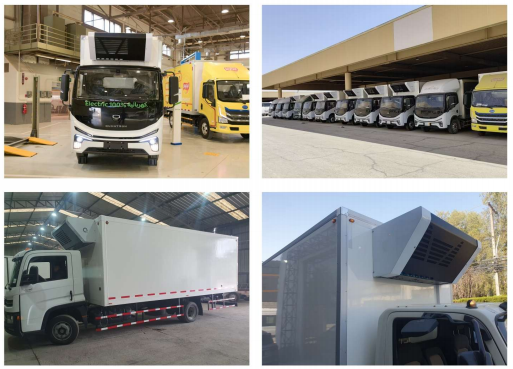 Electric refrigeration units for electric truck