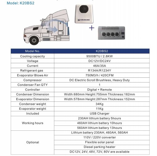 Parking Air Conditioner Parking Air Conditioner