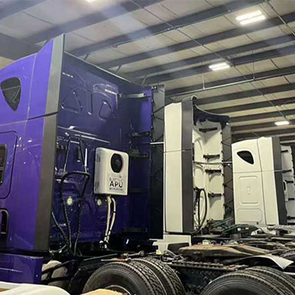 semi truck parking ac