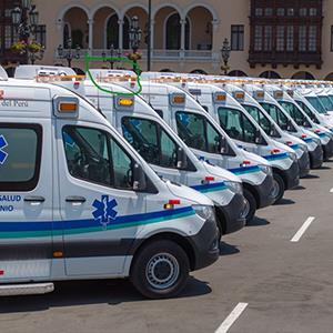 Ambulâncias oficiais da UNOPS no Peru escolhem Corunclima AC