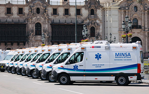 Box ambulance air conditioner