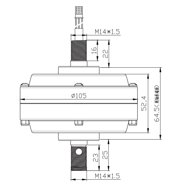 High Torque 106mm Ceiling Fan Motor for Indoor and Balcony Use – 24V/36V DC Design
