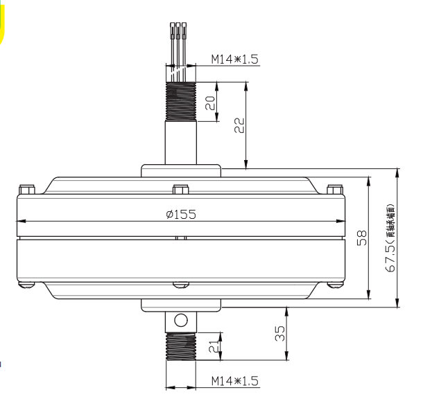 52 Inch High And Low Voltage 153 DC Brushless Variable Frequency Motor For Traditional Fans In North America