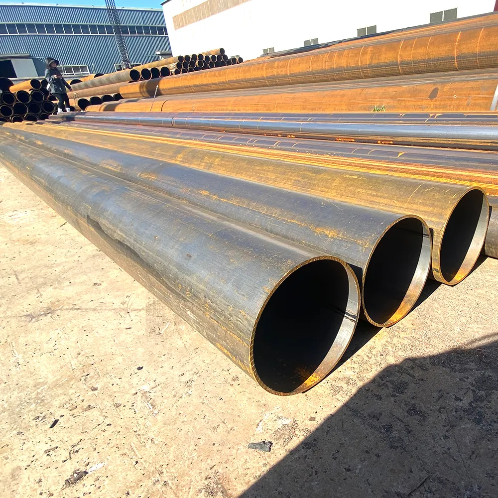 Large diameter low carbon welded carbon steel pipe API 5L x42 x46 MS Mild steel pipe