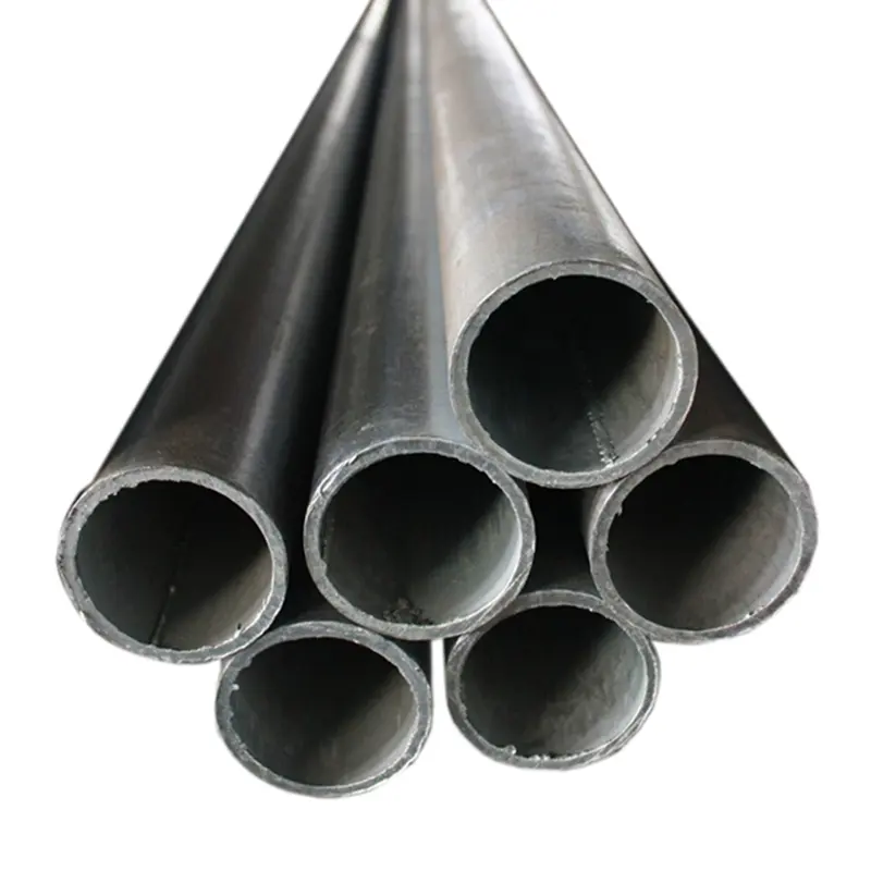 Hot rolled straight seam welded black round mild steel pipe