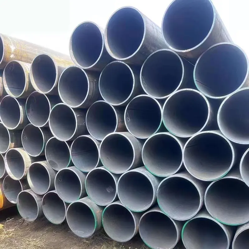 Hot rolled straight seam welded black round mild steel pipe
