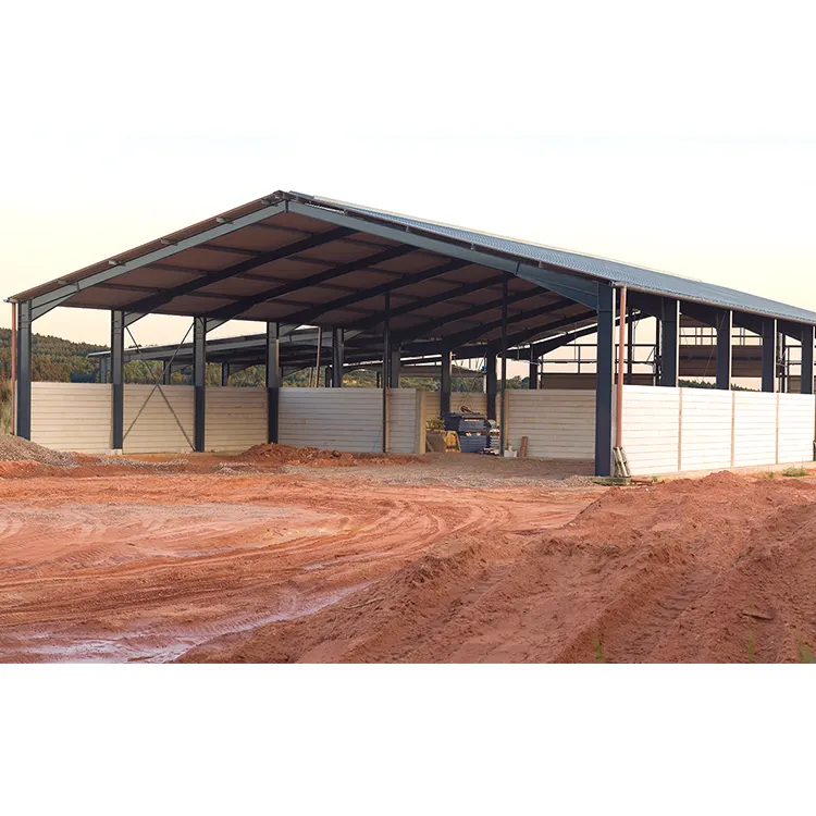 Prefabricated steel structure pig house factory warehouse Light steel structure poultry farm