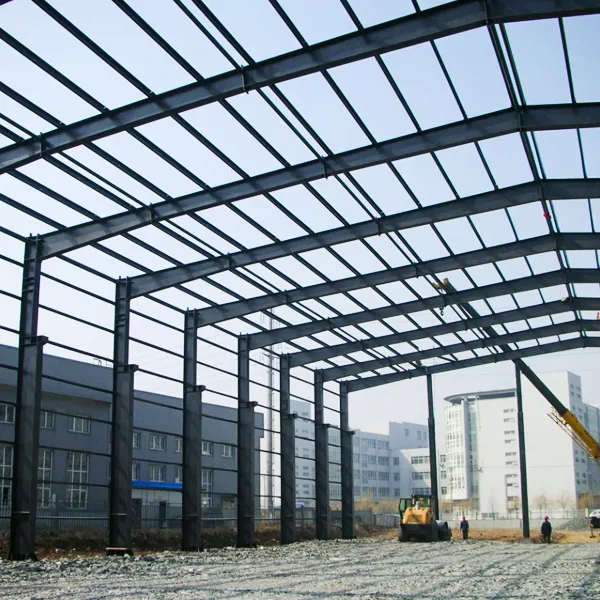 Portal frame galvanized industrial steel workshop