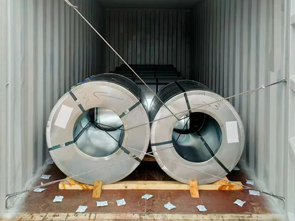 150 tons of steel coils shipped to India