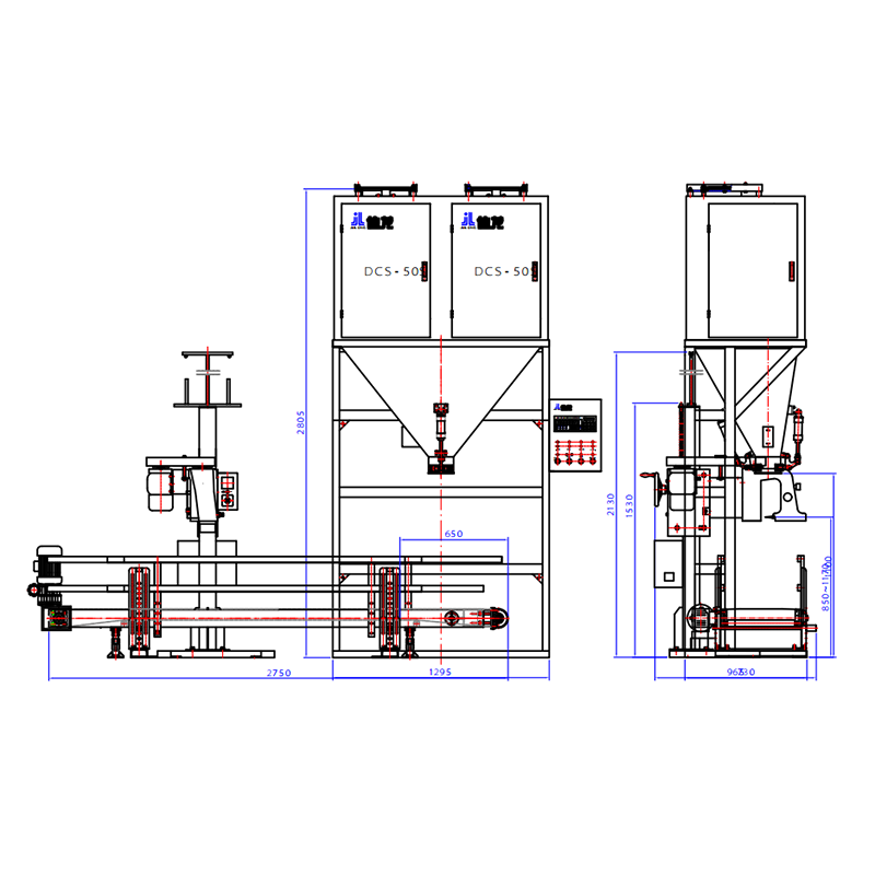 granules semi packing machine