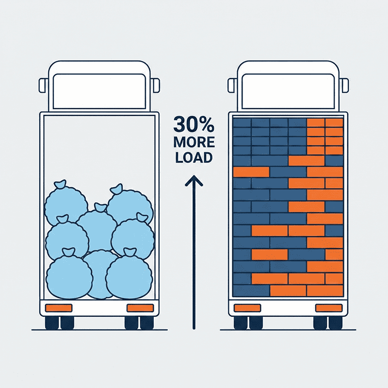 El efecto ladrillo: cómo el envasado al vacío convierte la harina común en una marca premium