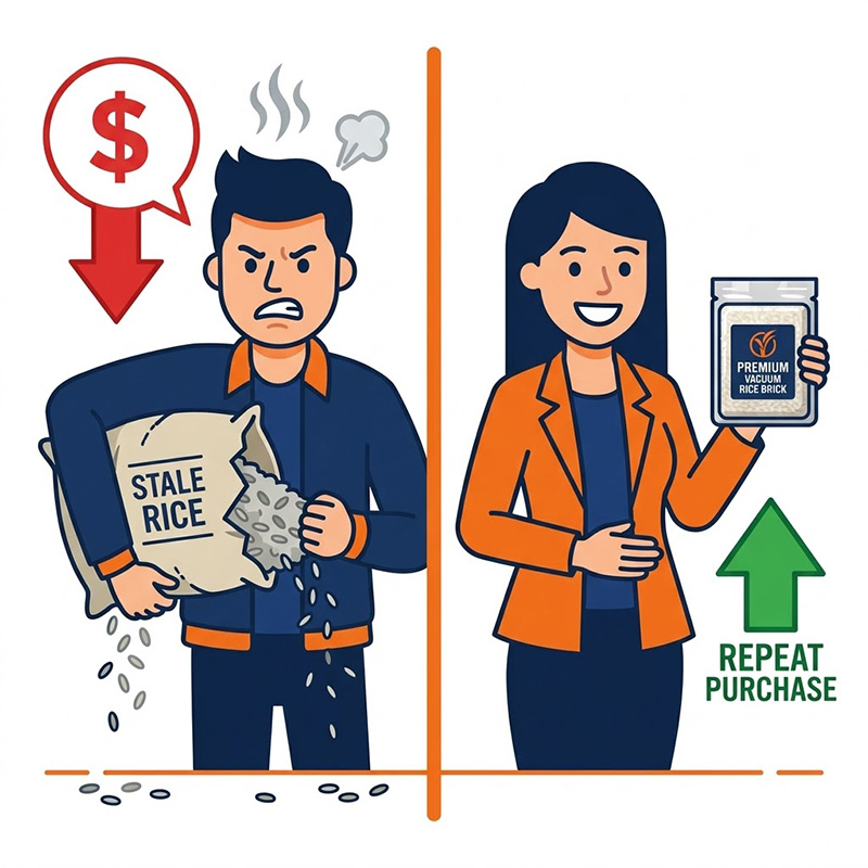 Envases pequeños, grandes márgenes: La estrategia de envasado de arroz de 2026 que conquista el mercado minorista premium.