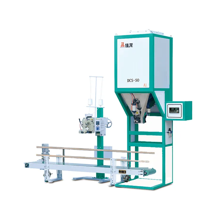 Máquina de ensacamento de gama média B2B com capacidade de 500 a 800 sacos por hora.