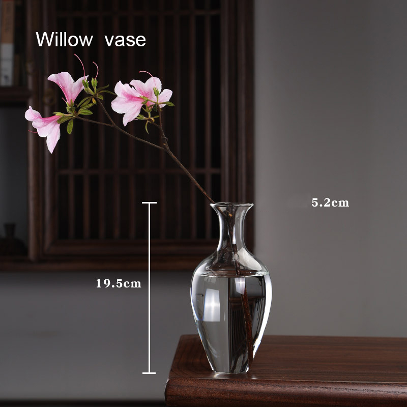 7 Inch Clear Modern Glass Cylinder Vase
