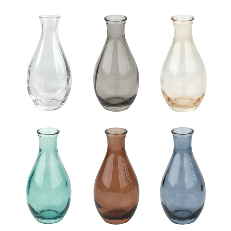 Small Crystal Stained Glass Bud Vase