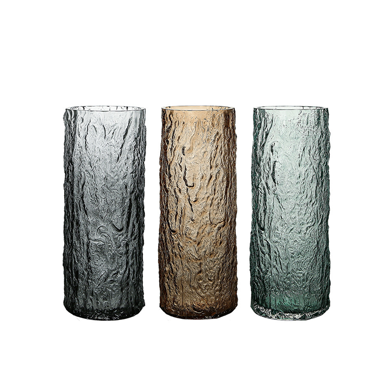 Tall Transparent Wide Glass Vase
