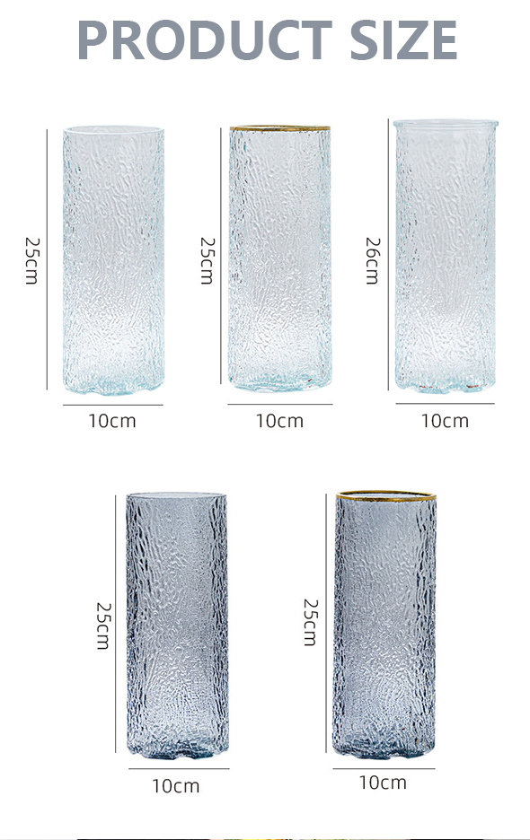 Tall Transparent Wide Glass Vase
