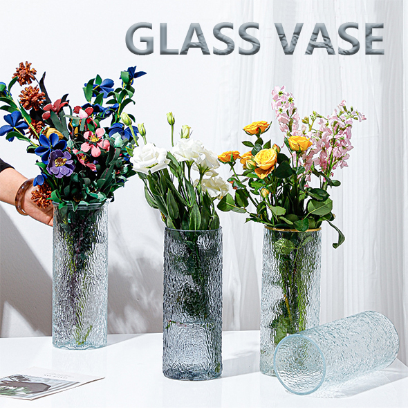 Tall Transparent Wide Glass Vase