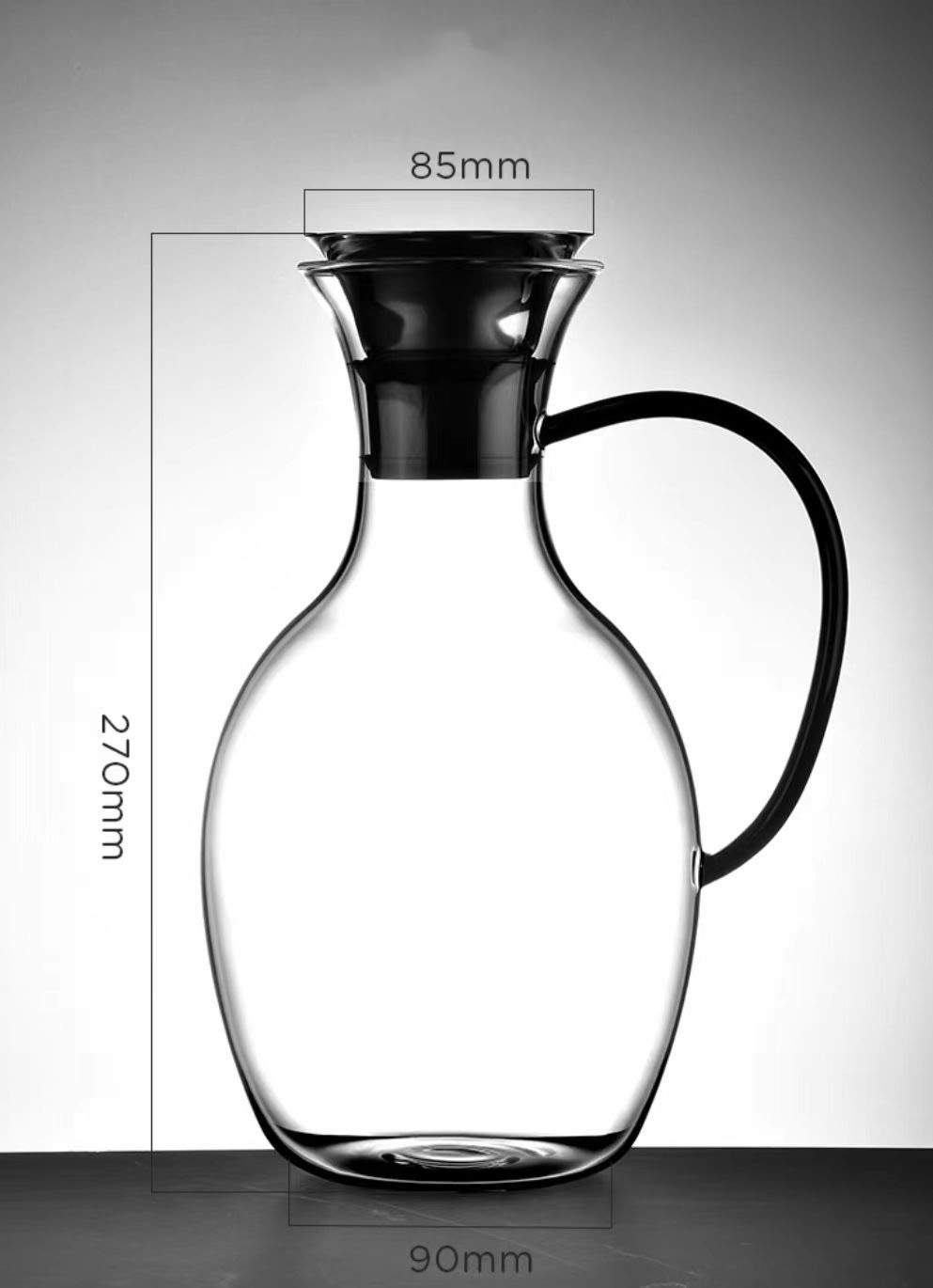 modern glass jug