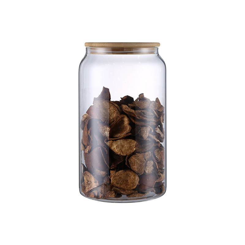 Large Capacity Airtight Glass Kitchen Food Storage Jars With Bamboo Lids
