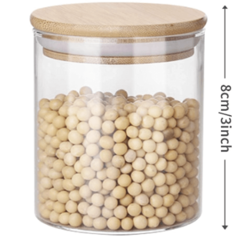 airtight glass storage jars