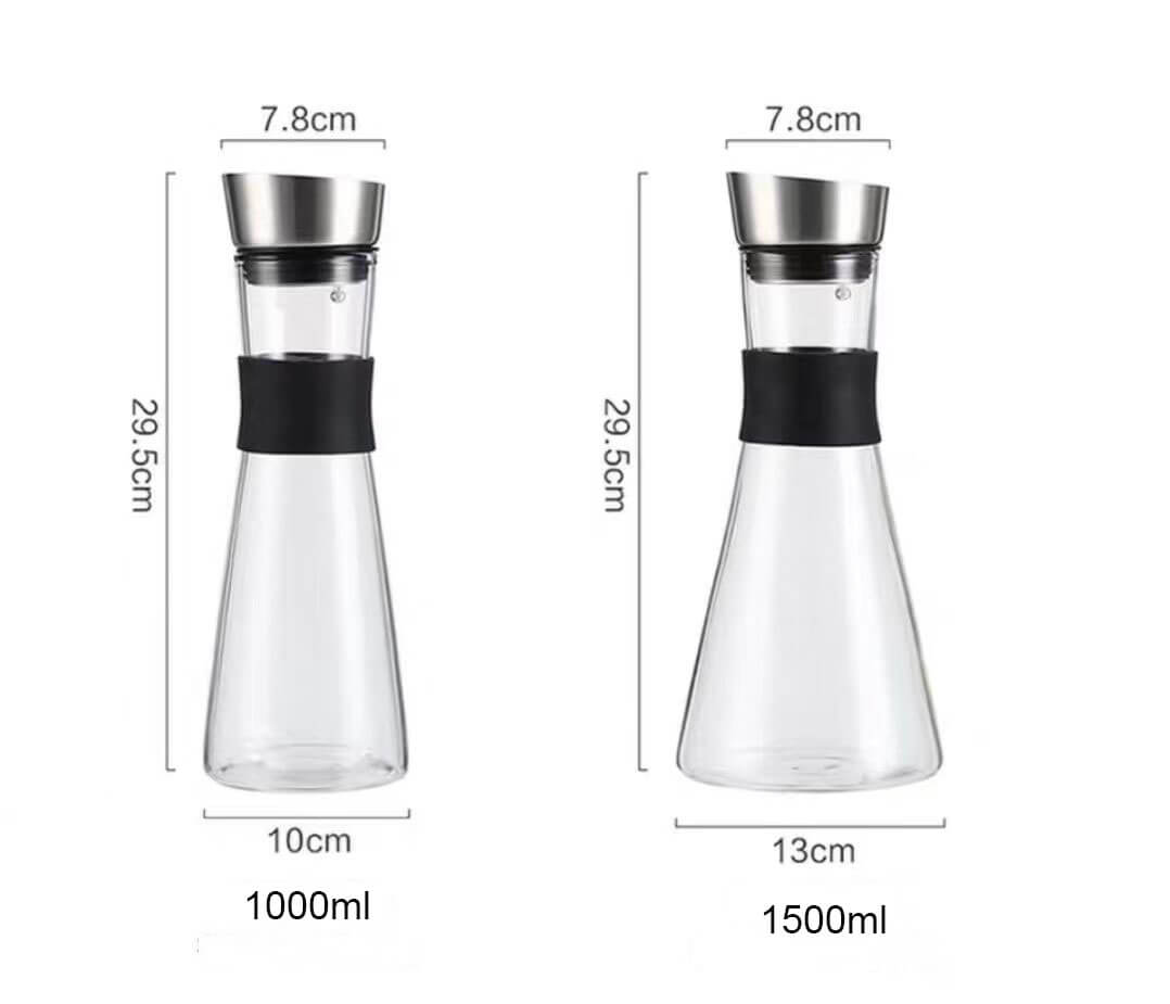 heat resistant tall glass pitcher