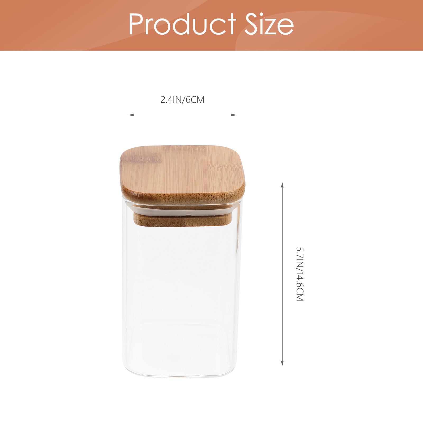square glass container