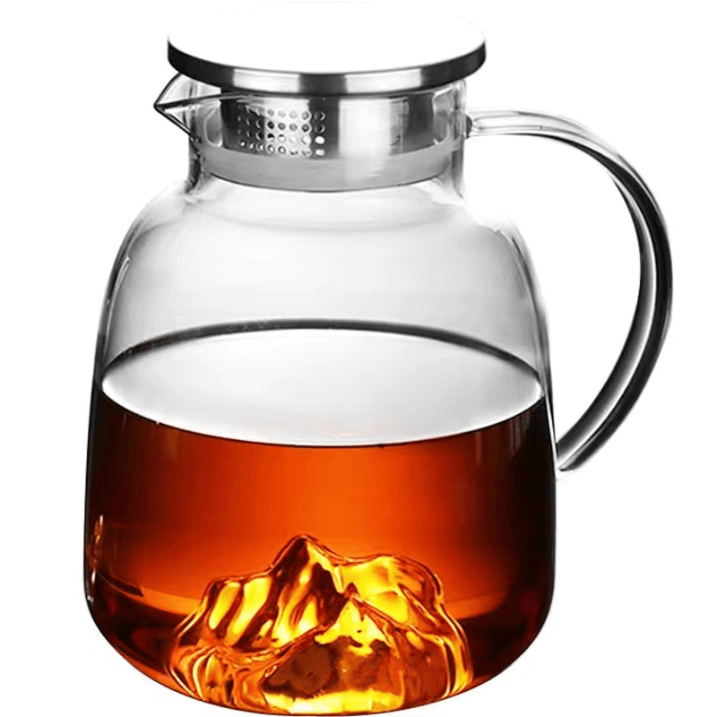 Modern Large White Glass Water Pitcher With Lid