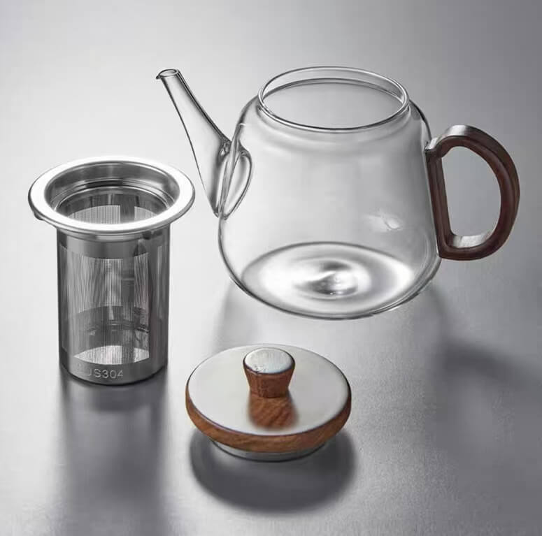 Bloom Tea Glass Kettle With Infuser Home Use