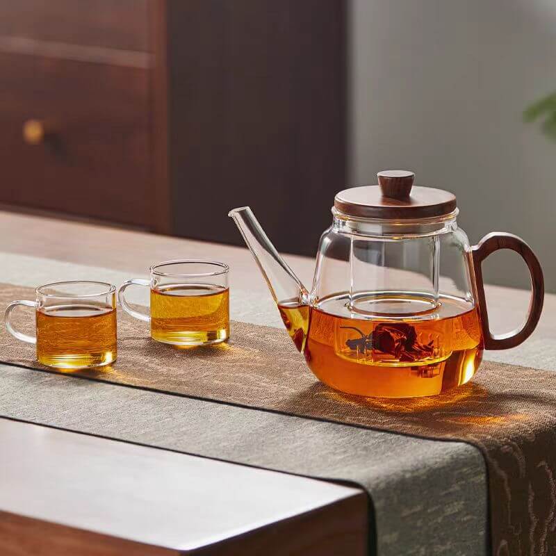 Bloom Tea Glass Kettle With Infuser Home Use