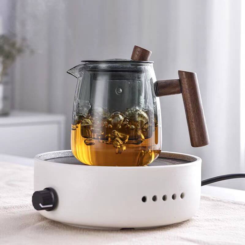 Tea Insulated Glass Teapot Kettle Infuser
