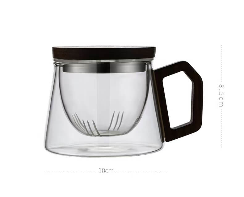small glass tea kettle